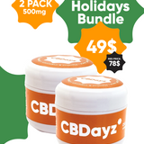 CBDayz -OG CBD Muscle Gel 500mg 2 pack